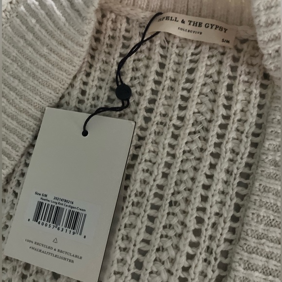 Spell Heather Long Cardigan NWT medium - Picture 10 of 16